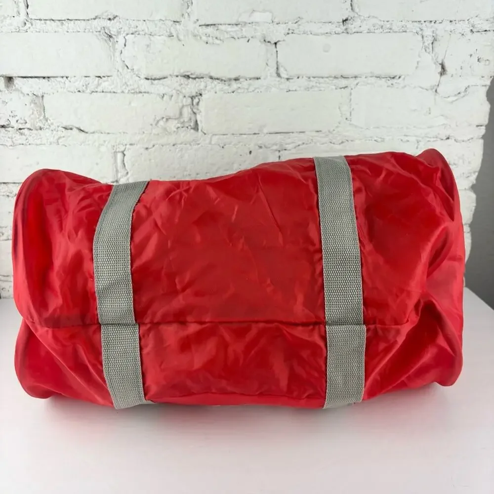 Vintage Whitey's Ice Cream Red Nylon Duffel Bag